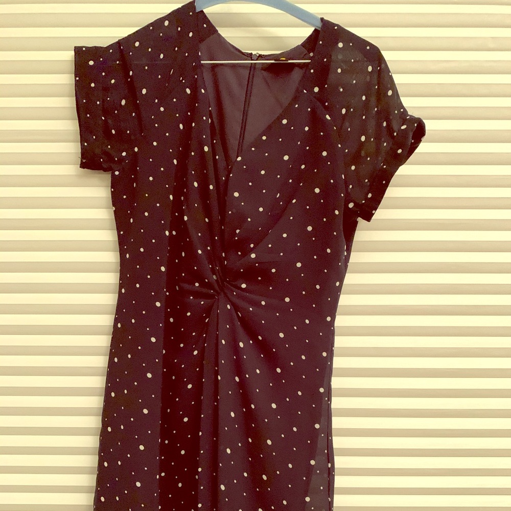 Polka dot short dress